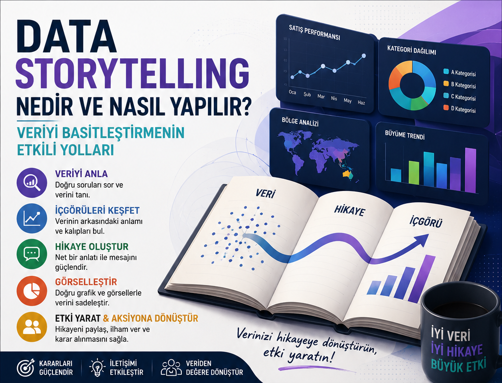 Data Storytelling Nedir ve Nasıl Yapılır? Veriyi Basitleştirmenin Etkili Yolları