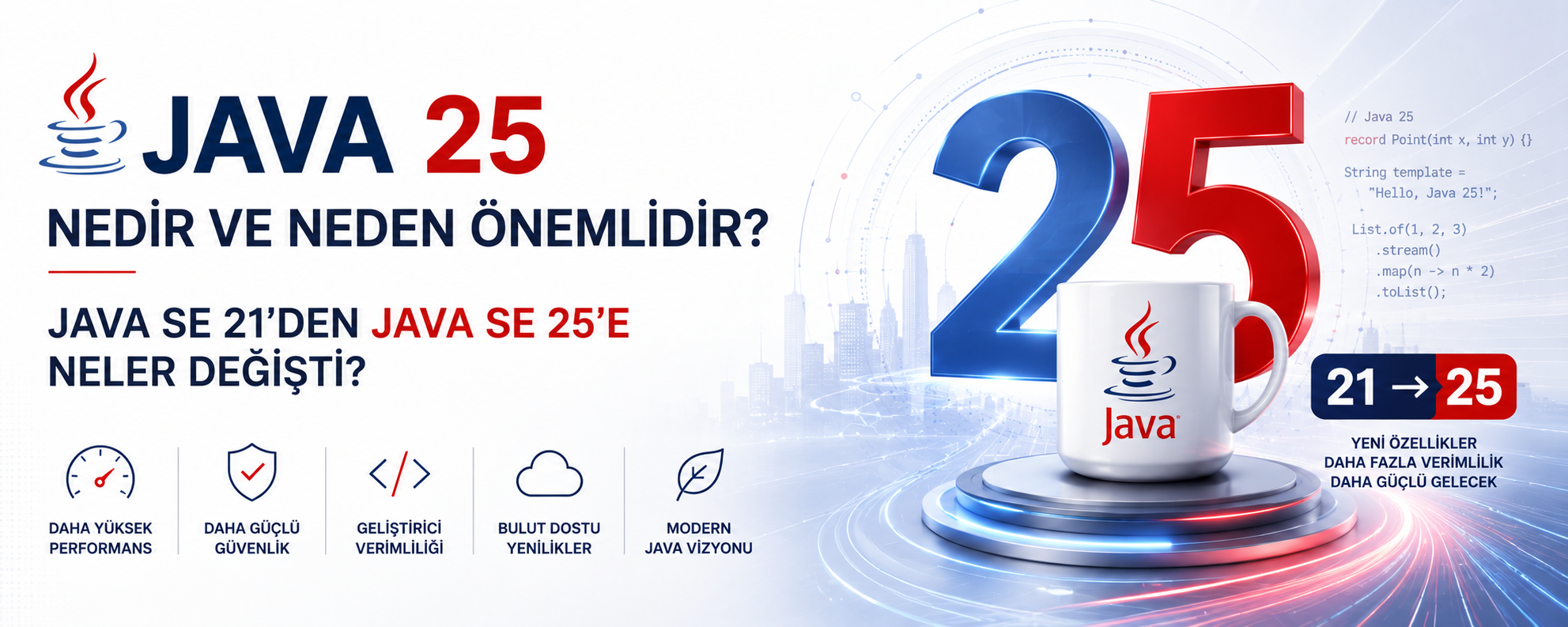 Java 25 Nedir ve Neden Önemlidir? Java SE 21’den Java SE 25’e Neler Değişti?