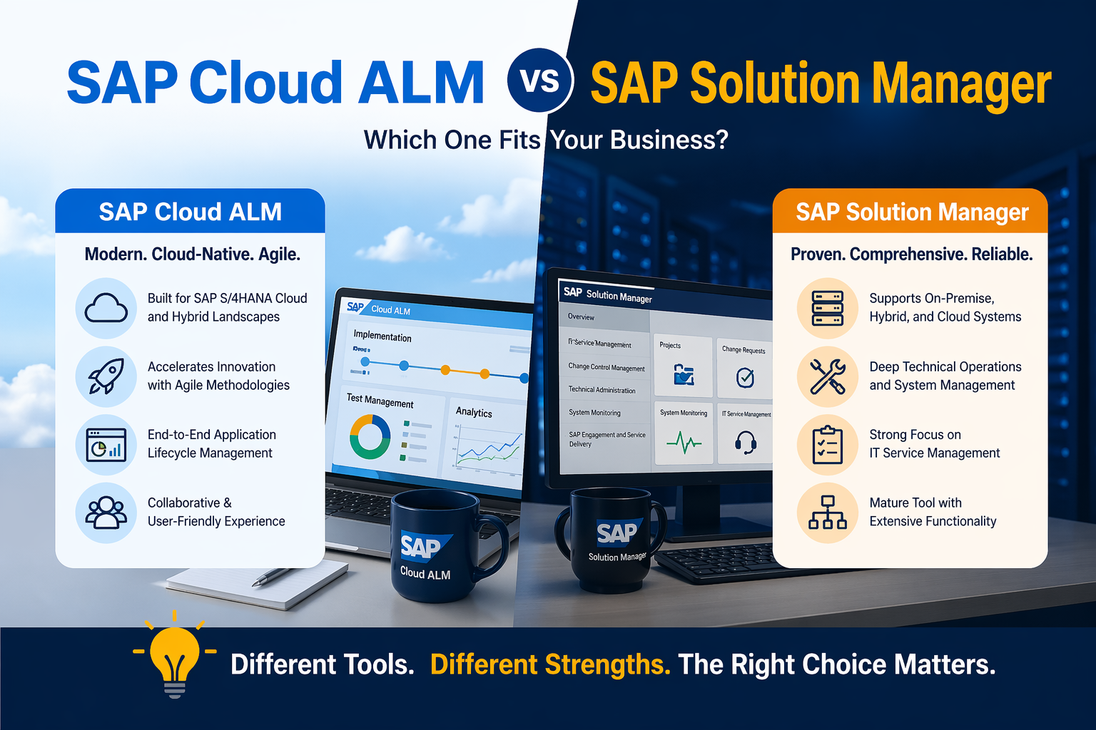 SAP Cloud ALM vs SAP Solution Manager