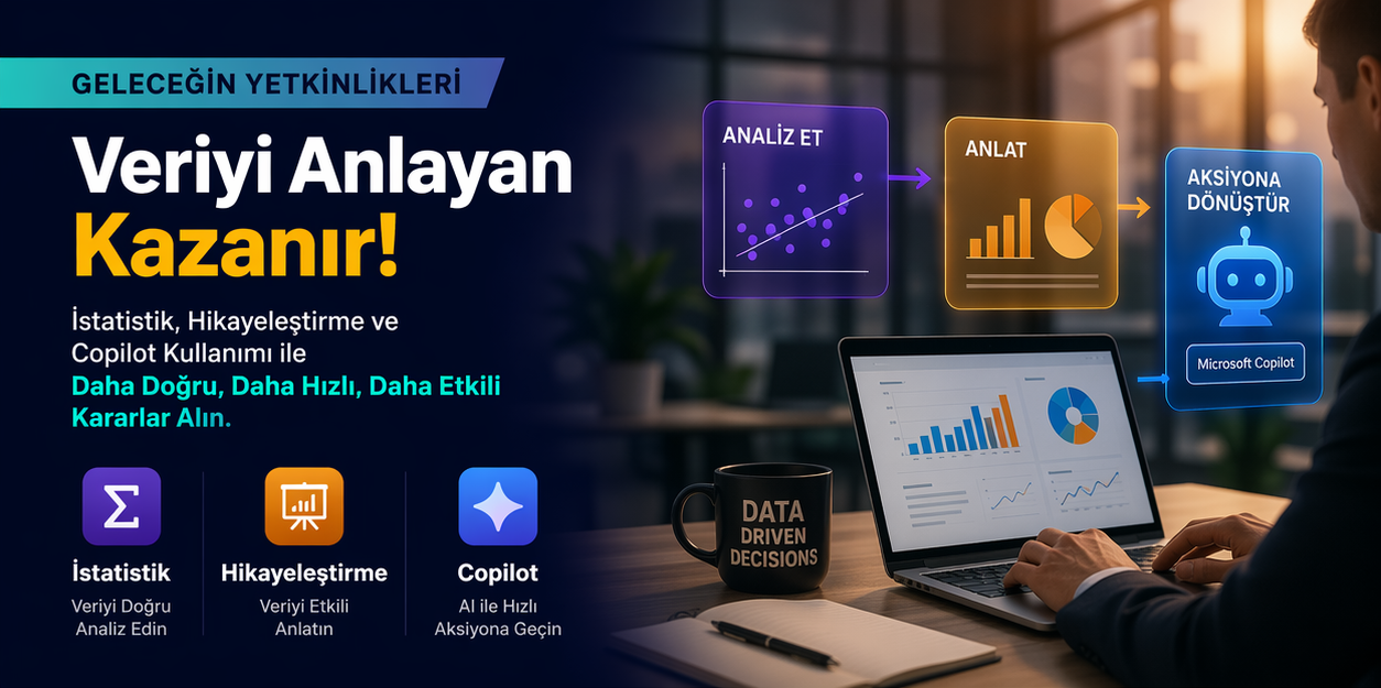 Veriyi Anlayan Kazanır: İstatistik, Hikayeleştirme ve Copilot Kullanımı
