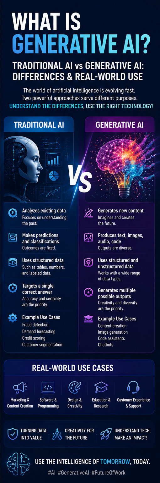 What Is Generative AI? Key Differences from Traditional AI