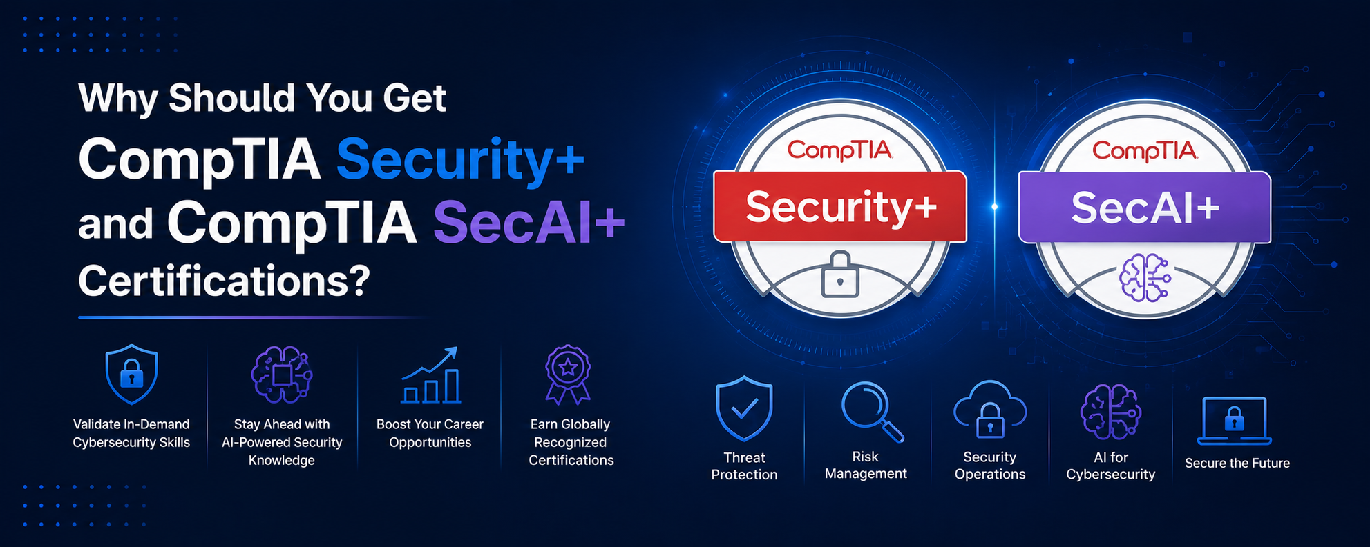 Why Should You Get CompTIA Security+ and CompTIA SecAI+ Certifications?